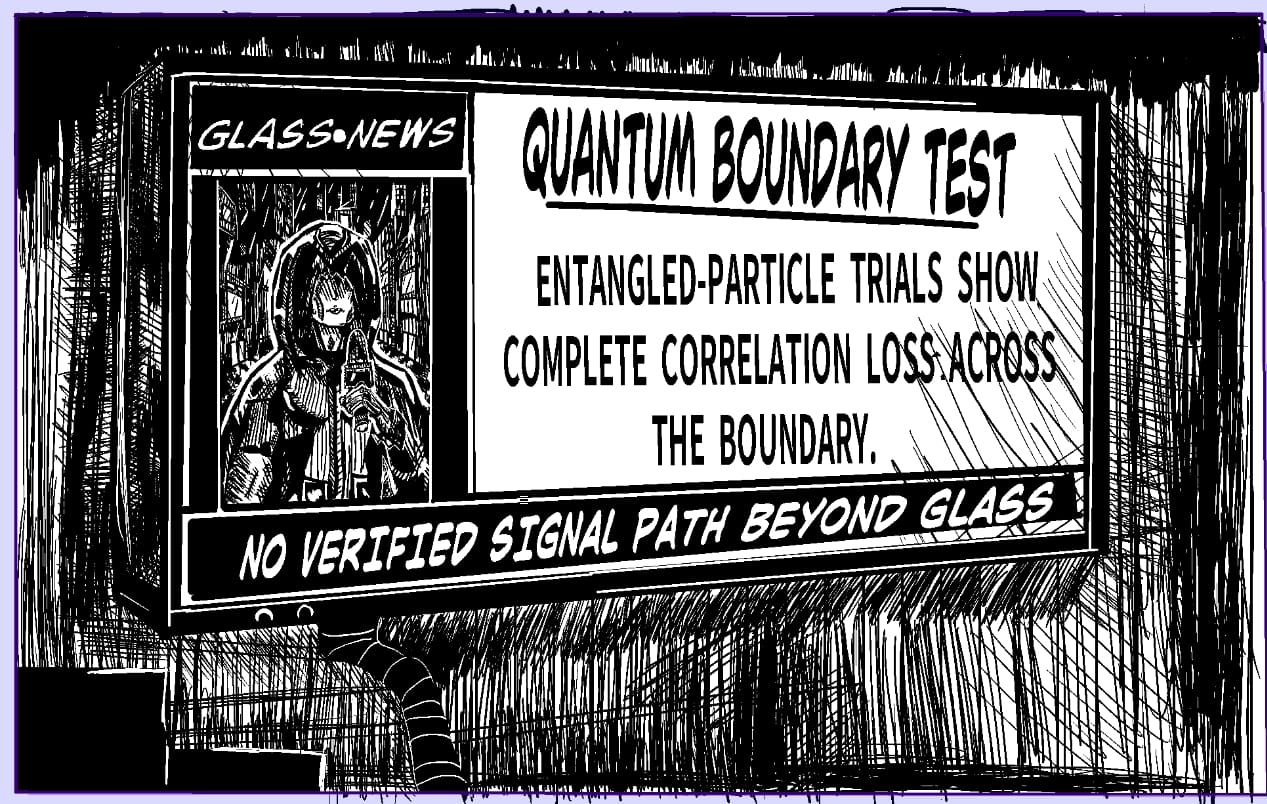 Black-and-white preview artwork from Page 1 of GLASS & GHOSTS